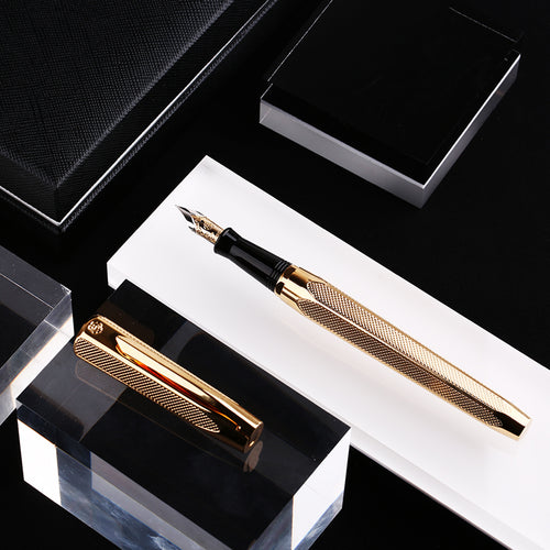 Posh 14K Gold Nib Collector’s Fountain Pen for Office & Home