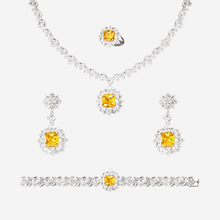 Elegant Yellow and White 2 or 4 Piece Formal Jewellery Sets