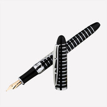 Stunning Black & Silver Picasso-Inspired Fountain Pen