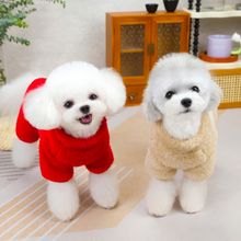 Winter Dogs Jumpsuit Coat with Zipper Warm Pet Jacket Overalls for Small Dogs