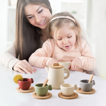 The Petite Gourmand Tea Set in Natural Wood