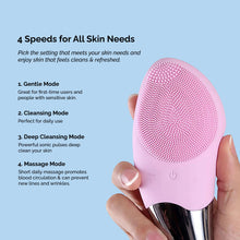 Innovative Ultrasonic Silicone FacialScrubber & Pore Cleaner
