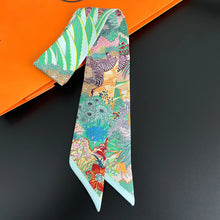 Design Zebra in Flowers Women Scarf Luxury Silk Scarf