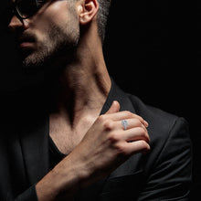 Stunning Sterling Silver Moissanite Halo Engagement Ring