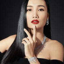 Ultra Chic Formal Jewel-Studded Necklace, Earring, Bracelet & Ring Sets