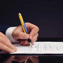 Stunning Yellow and Blue Picasso Inspired Fountain Pen