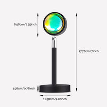 Nano Sunset Lamp and RGB Projector for Photography