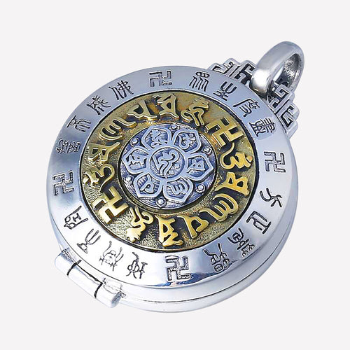 Exquisite Genuine Tibetan Gau Box Pendant & Necklace