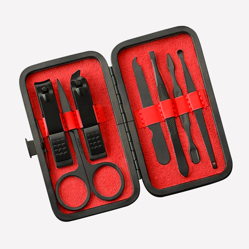 Travel Size Seven-Piece Stainless Steel Manicure Pedicure Set