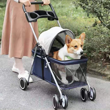 Luxury Fashion Pet Stroller Folds for Easy Storage