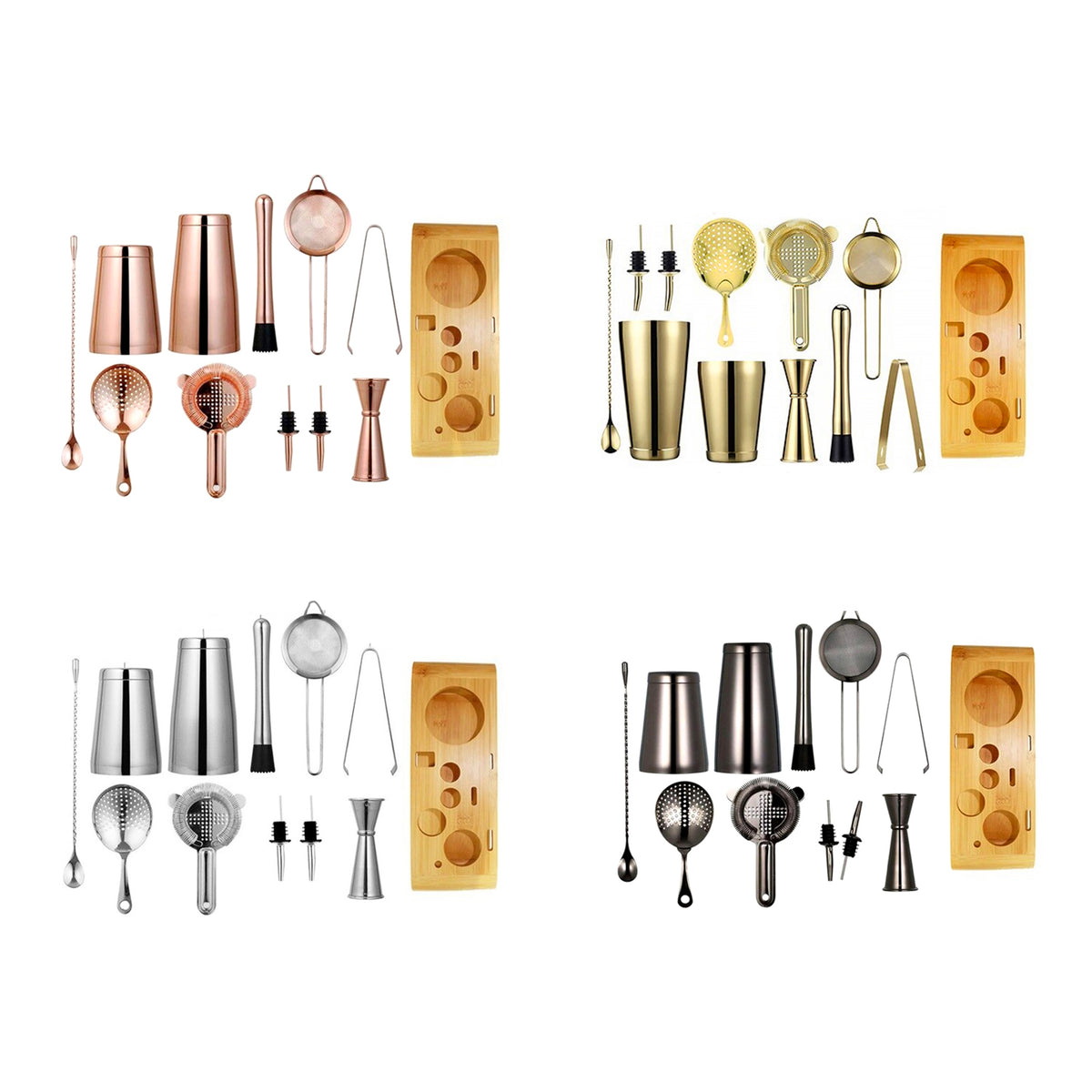 Complete Pro-Quality Cocktail Shaker & Bar Set