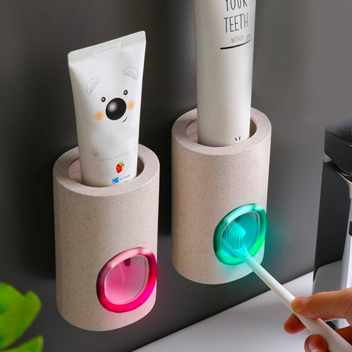 Ingenious Wall-Mounted Automatic Toothpaste Dispenser