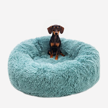 Luxury Doughnut-Style Warm Round Pet Bed for Dogs & Cats