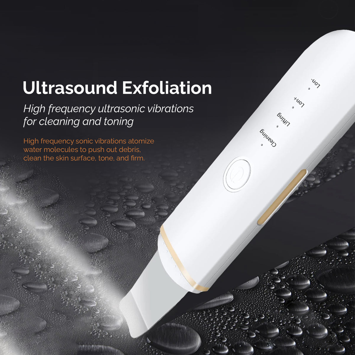 Ultrasonic Facial Skin Revitalising Device & Skin Scrubber
