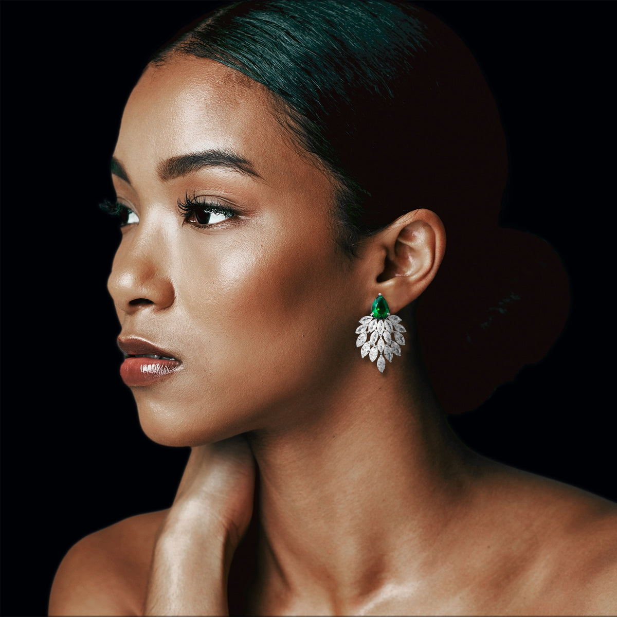 Romantic Marquise Waterdrop-Style CZ Earrings