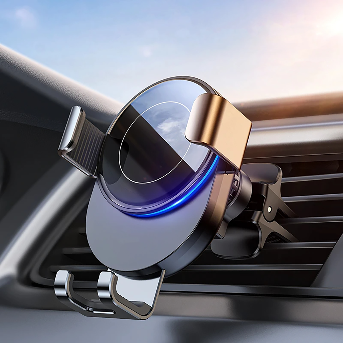 Versatile Car-Mount Phone Holder With Fast Charging Technology