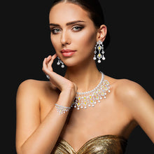 Spectacular 4-Piece Pearl and Cubic Zirconia Formal Jewellery Sets