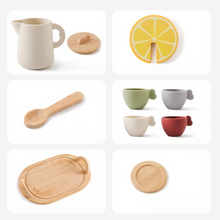 The Petite Gourmand Tea Set in Natural Wood