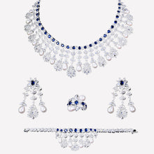 Elegant 4-Piece Pearl and Cubic Zirconia Formal Jewellery Sets