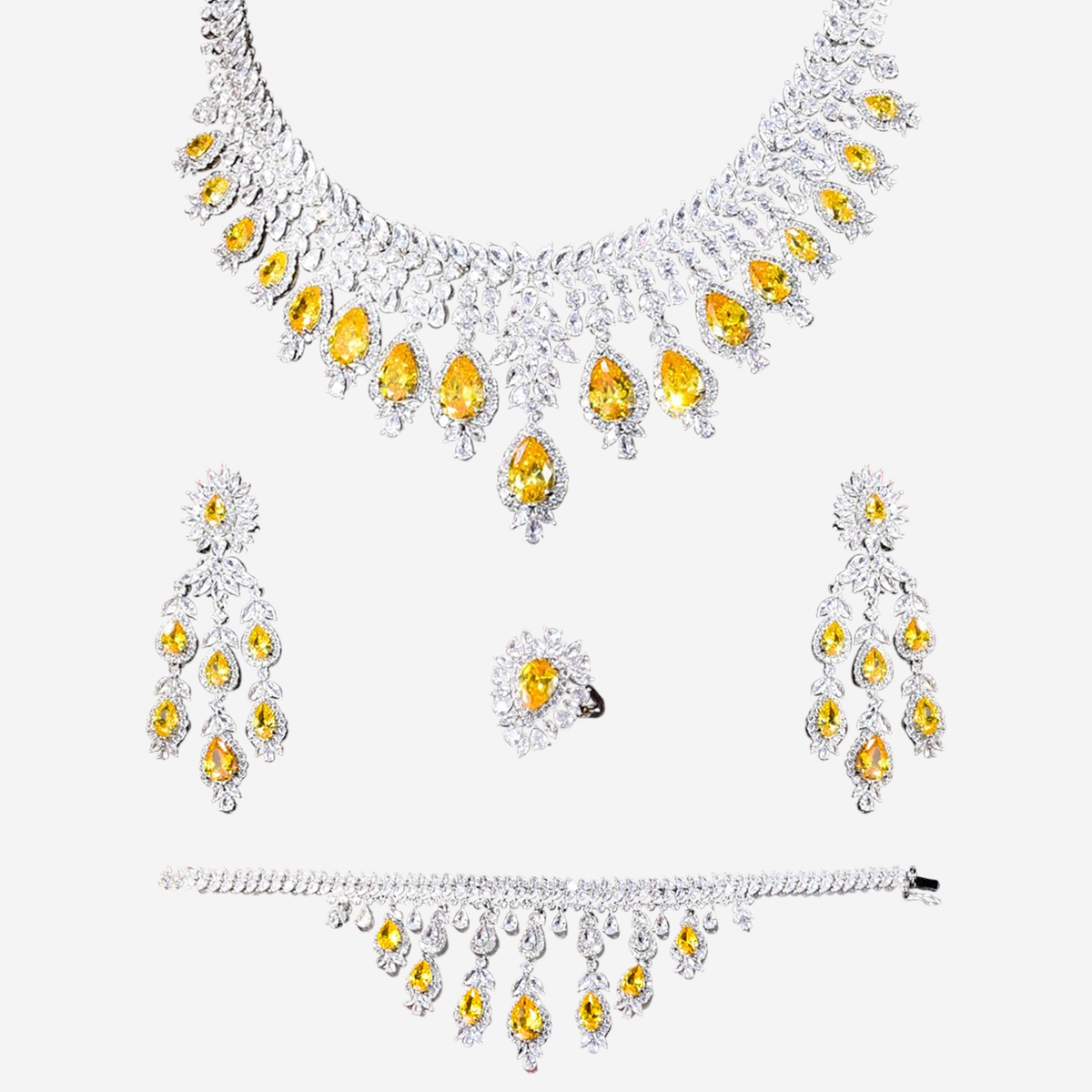 Glamorous Ladies Formal Cubic Zirconia Jewellery Sets