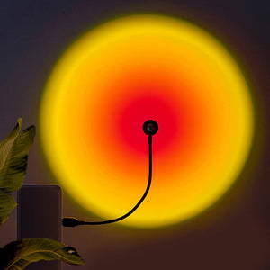 Vibrant LED Sunset Lamp & Light Projector