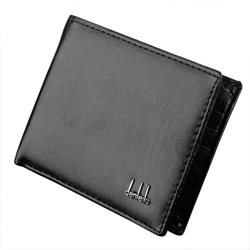 Mens Leather Wallet Money Pockets Credit/Id Cards Holder Purse,2 Colors