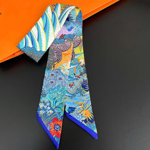 Design Zebra in Flowers Women Scarf Luxury Silk Scarf