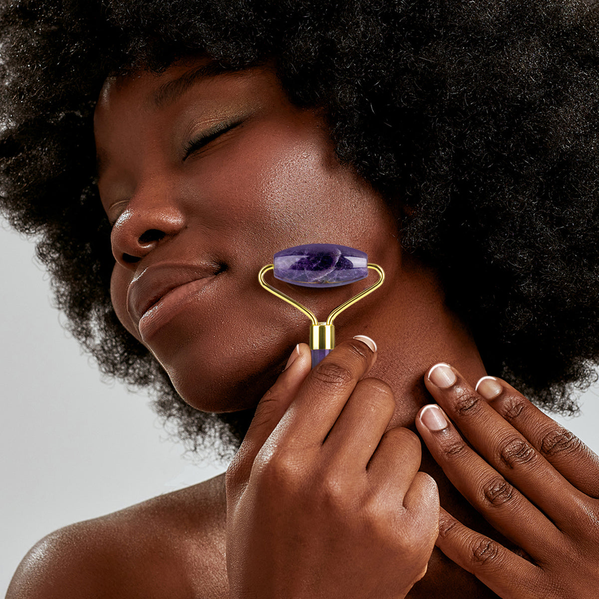 Premium 3 Piece Amethyst Facial Massager