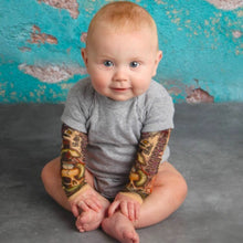 Adorable Fashion Baby Onesie with Tattoo Sleeves