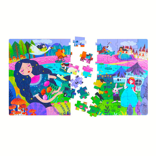 Large Educational Jigsaw Puzzle Gift Set | Dinosaur Fairytale Sleeping Beauty Toys | For Baby Toddlers Preschool Youth & Adults.