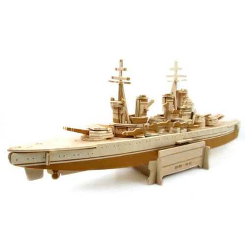 Wooden DIY Warship Model Self Assembly | Aircraft Destroyer Toy | Perfect For All Ages: Children Kids Youth & Adults.