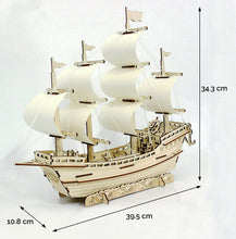 70-Piece 3D Ming Dynasty Wooden Model Ship | DIY Self-Assembly Wood Sailboat Puzzle Toy | Unisex Male Female Perfect For All Ages: Children Kids Youth & Adults.