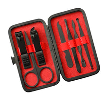 Seven-Piece Stainless Steel Manicure Pedicure Set | Portable Spa Like Personal Hygiene Kit | Unisex Male Female Item | Perfect For Work Home Travel &  At-Home Spa Days.