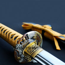 Handcrafted Medieval Japanese Katana Sword | High-Quality Clay-Tempered Combined-Material Martial Arts Tool| Finely Crafted Collector’s Piece.