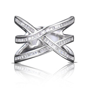 Monaco Punk Stackable Statement Ring | Top Luxury Design | Dubai Cubic Zirconia Jewellery | Unisex Male Female Fashion Accessories.