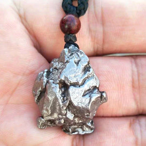 Unique Extraterrestial Meteorite Pendant & Necklace | Extraterrestial Piece  From Outer Space: A Definite Conversation Starter | Perfect Gift | Sourced From Argentina | Unisex Male Female Item | Perfect For Teens Graduates Adults & Seniors.