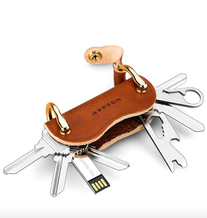 Smart Genuine Leather Keychain Wallet & Organizer | DIY Key Organizer & Multi-Tool Holder | Smart Pocket Accessory For All Drivers & Motorcycle Riders | Unisex Male Female | Perfect for Kinds Youth & Adults.