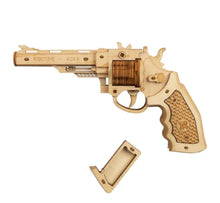 Robotime 3D Revolver Wooden Model Toy Gun Kit | Handsome 102 Piece Set | Unisex Male & Female | Perfect Gift for Kids Children Youth Adults & Anyone Who Love Hobbies.